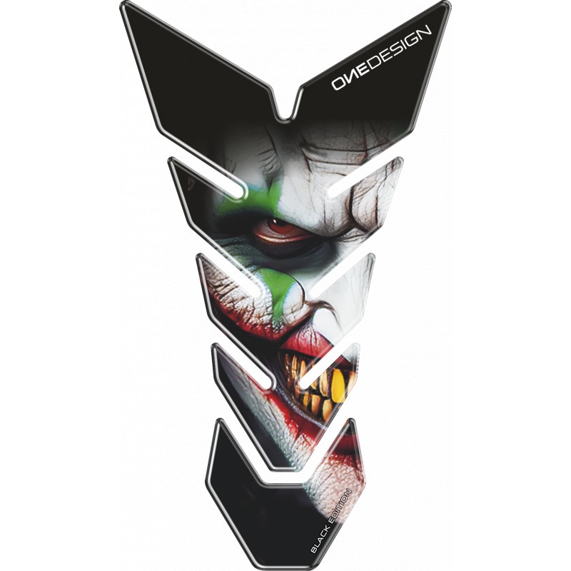 Tankaufkleber Print Black Edition - Monstergesicht