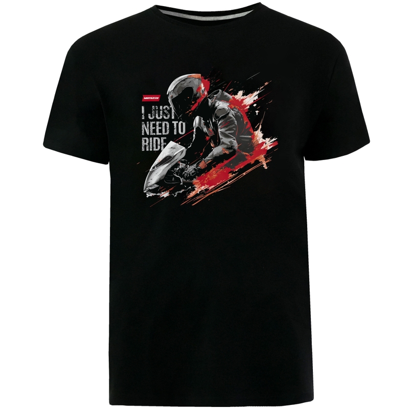 MotoZem T-Shirt I just need to ride schwarz