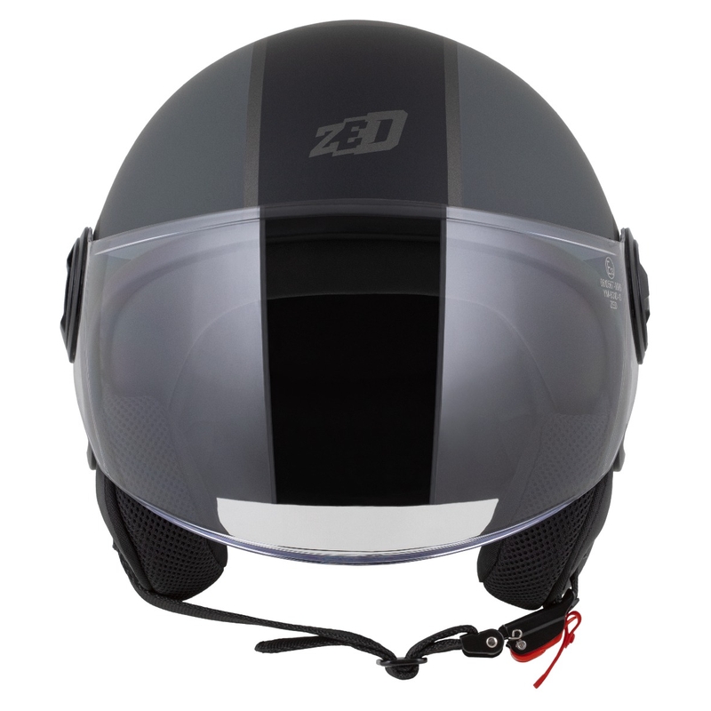 Jethelm ZED C35 grau-schwarz matt