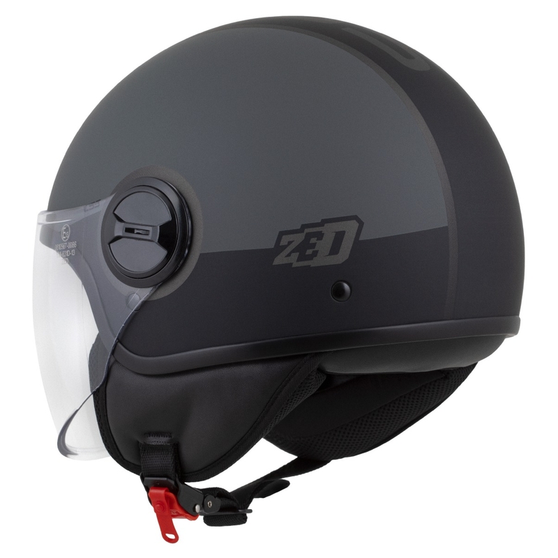 Jethelm ZED C35 grau-schwarz matt
