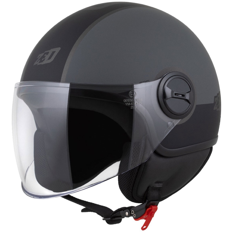 Jethelm ZED C35 grau-schwarz matt