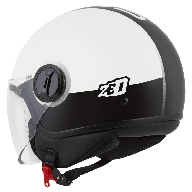 Jethelm ZED C35 weiß-schwarz