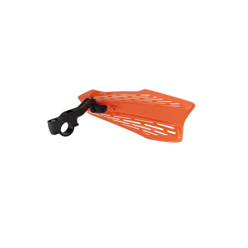 Handguard POLISPORT MX FORCE with universal handlebar mounting kit weiß