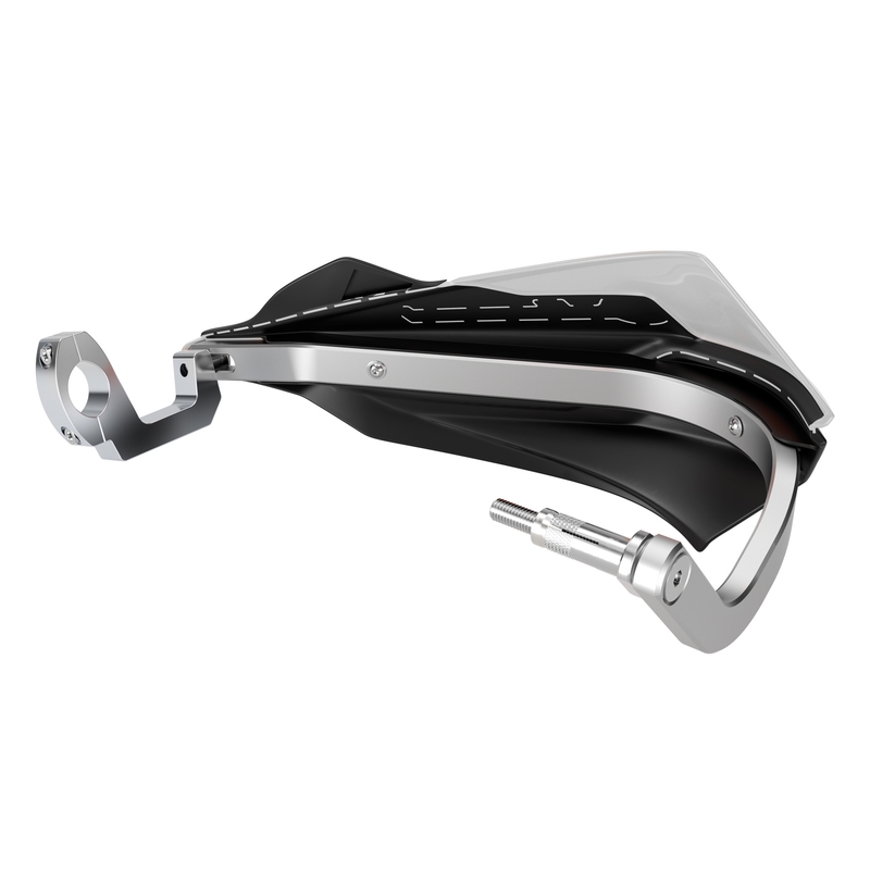 Handguard POLISPORT TRAIL BLAZER mit Montagesatz universal weiß/schwarz