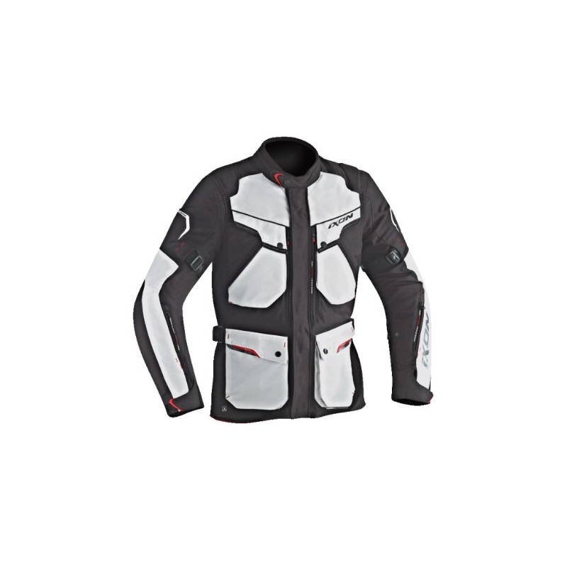 Motorradjacke IXON Crosstour HP schwarz-grau