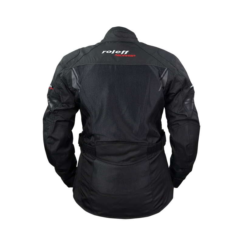 Damen Motorradjacke Roleff Mesh schwarz