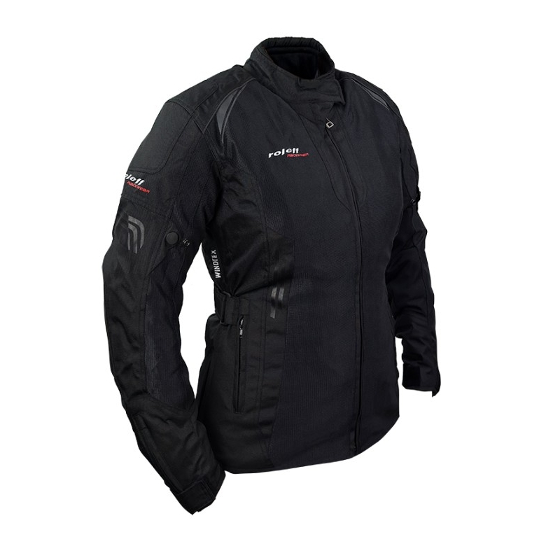 Damen Motorradjacke Roleff Mesh schwarz