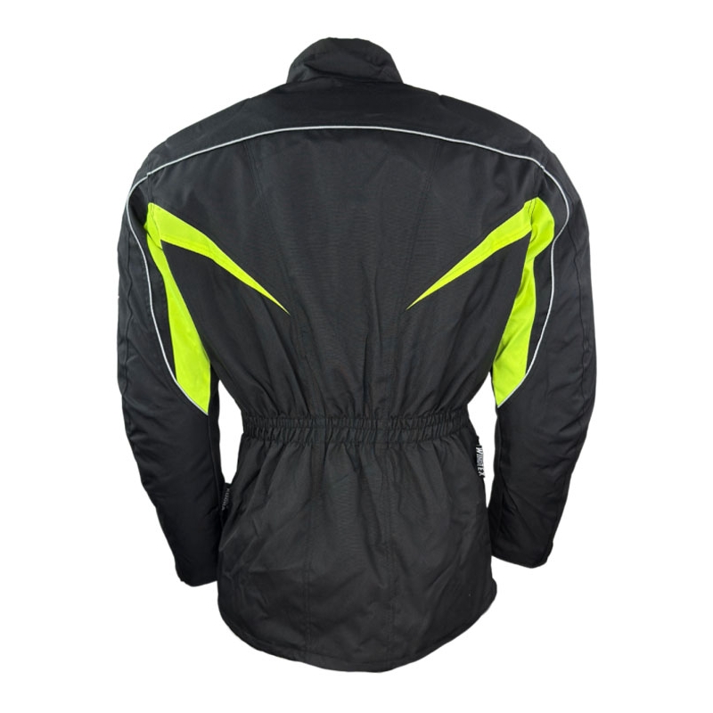 Motorradjacke Roleff Kodra schwarz-fluogelb