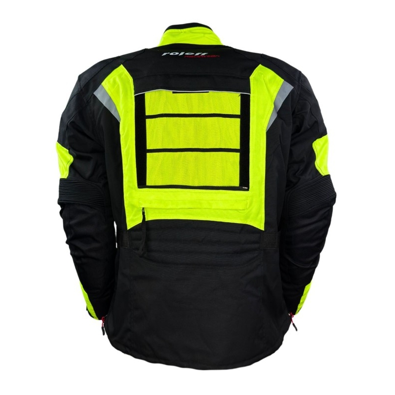 Roleff Kodra Enduro Motorradjacke schwarz-fluogelb