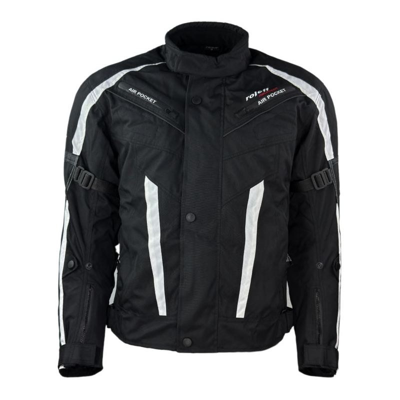 Motorradjacke Roleff Kodra RO546 schwarz-weiß
