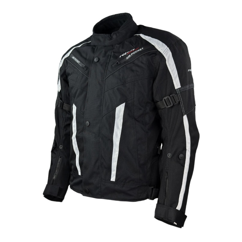 Motorradjacke Roleff Kodra RO546 schwarz-weiß
