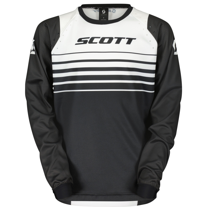 SCOTT EVO Swap Kinder Motocross Jersey Schwarz-Weiß