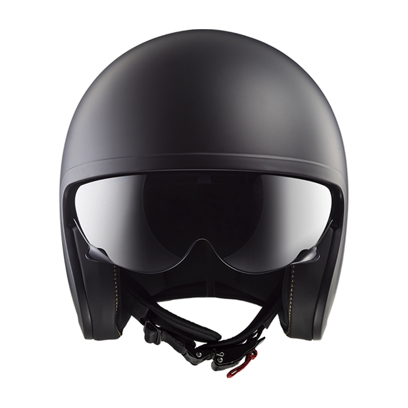 Offener Motorradhelm LS2 OF599 Spitfire II, einfarbig matt schwarz