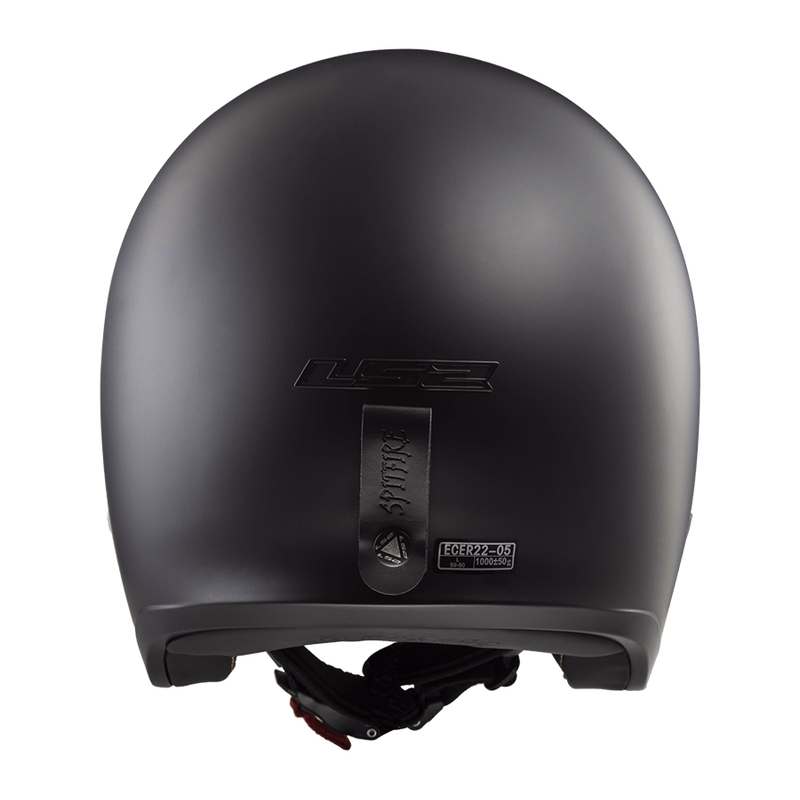 Offener Motorradhelm LS2 OF599 Spitfire II, einfarbig matt schwarz