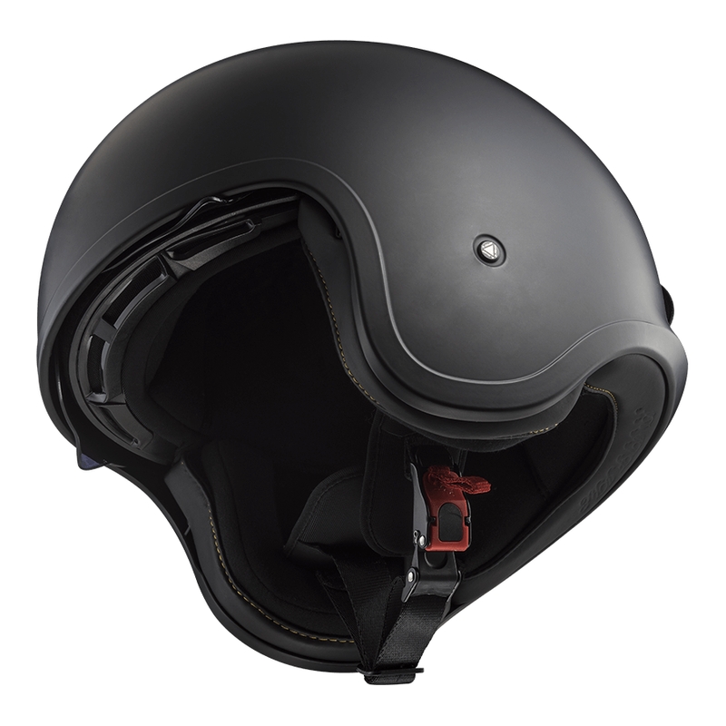 Offener Motorradhelm LS2 OF599 Spitfire II, einfarbig matt schwarz