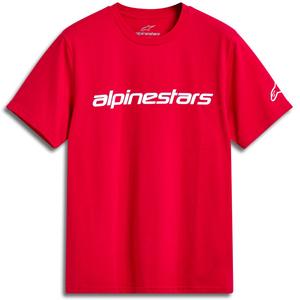 T-Shirt Alpinestars Linear Wordmark 2.0 CSF rot-weiß
