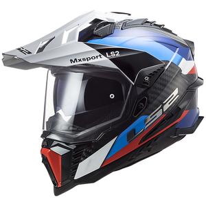 Enduro Motorradhelm LS2 MX701 C Explorer Frontier schwarz-blau