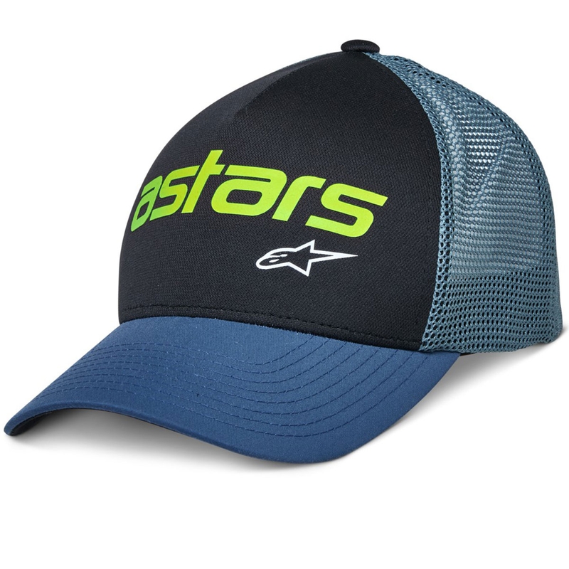 Alpinestars Vital Trucker Kappe schwarz-blau-grün