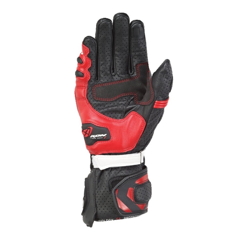 Herrenhandschuhe IXON RS Tempo AIR schwarz-rot Ausverkauf