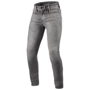 Revit Piston 3 Skinny Short Motorradjeans verwaschenes Grau
