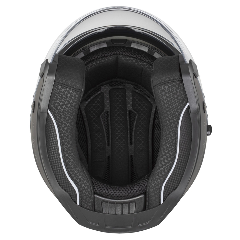 Cassida Jet Tech 2.0 Solid Motorradhelm mit offenem Gesicht Mattschwarz-Grau