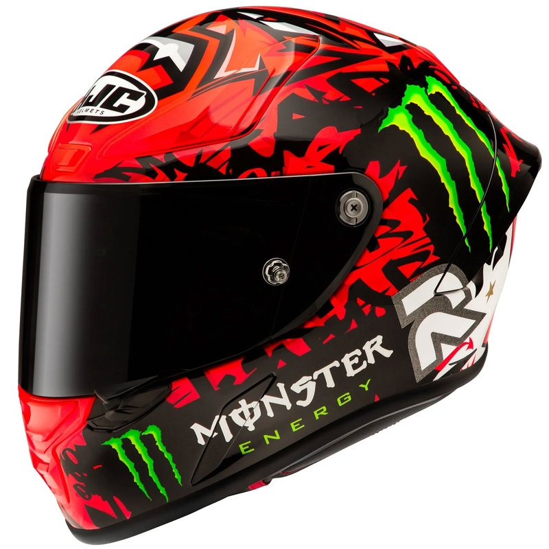 Integralhelm Motorrad HJC RPHA 1 Quartararo Replica II MC1 rot-schwarz-weiß-grün