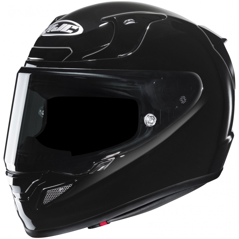 HJC RPHA 12 Solid Integralhelm für Motorradfahrer, glänzend schwarz
