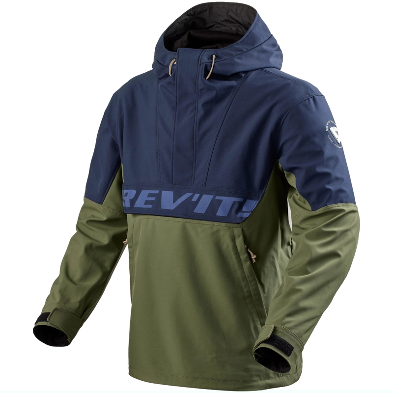 Motorradjacke Revit Smock Photon Dunkelblau-Grün