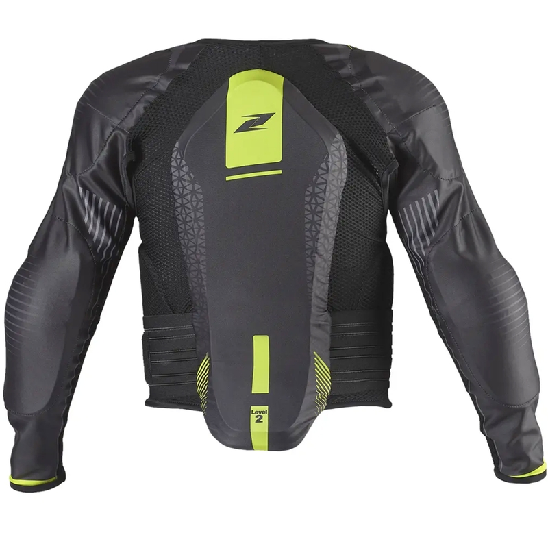 Kinder Sicherheitsweste Zandona Netcube Jacket X9 schwarz-fluo gelb 151 - 165 cm