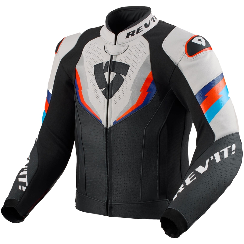 Revit Quantum 3 Motorradjacke schwarz-hellgrau
