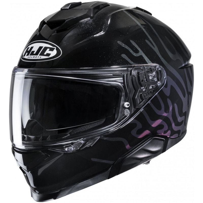 HJC i71 Celos MC5 Integralhelm Motorrad schwarz-lila-silber