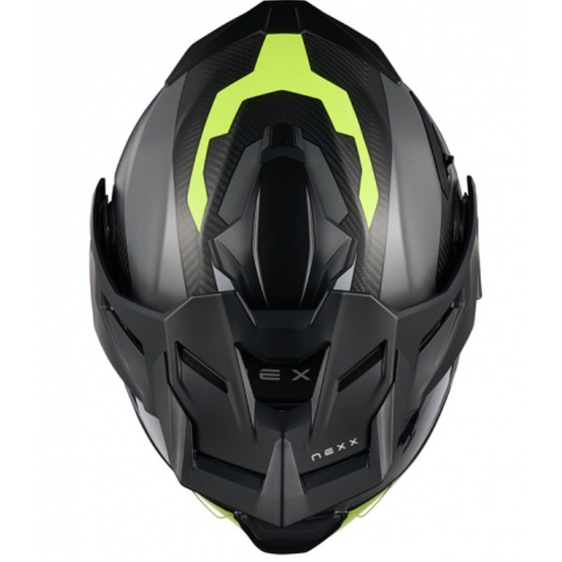 Klapphelm für Motorrad Nexx X.Lifecountry Terra matt grau-fluo gelb Ausverkauf