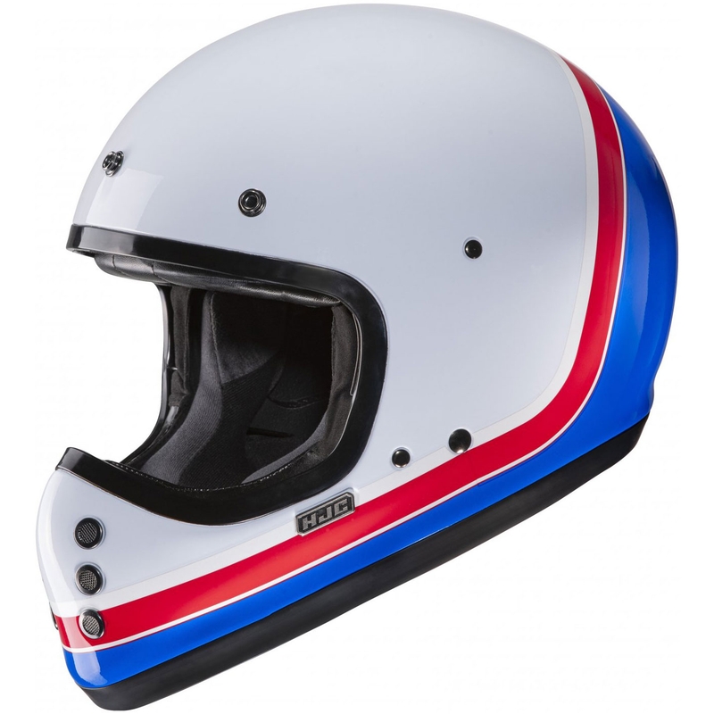 Integralhelm Motorrad HJC V60 Scoby MC21 weiß-rot-blau