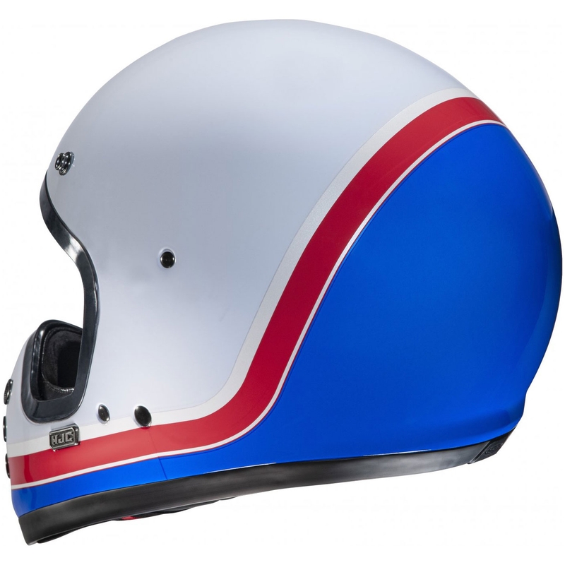 Integralhelm Motorrad HJC V60 Scoby MC21 weiß-rot-blau