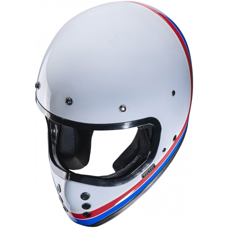 Integralhelm Motorrad HJC V60 Scoby MC21 weiß-rot-blau