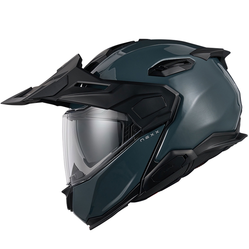 Nexx X.Lifecountry Plain Motorrad-Klapphelm blau Ausverkauf
