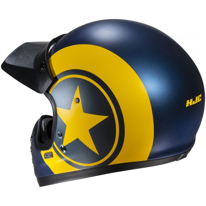 Integralhelm Motorrad HJC V60 Nyx MC3SF blau-gelb