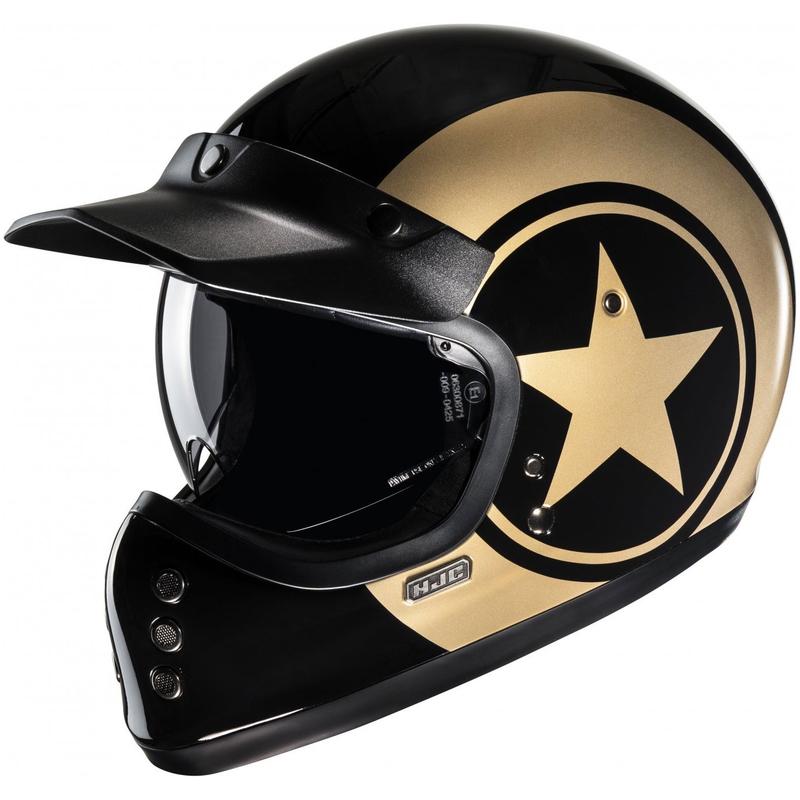 HJC V60 Nyx MC9 Integralhelm Motorrad schwarz-gold