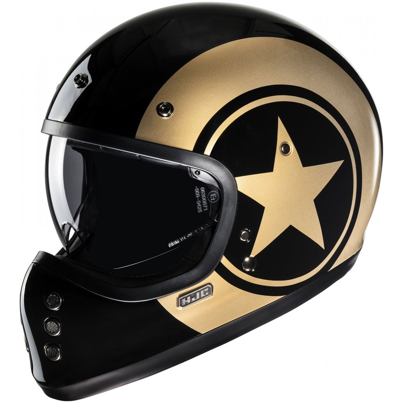 HJC V60 Nyx MC9 Integralhelm Motorrad schwarz-gold