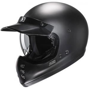 HJC V60 Solid halbflacher Integralhelm Motorrad schwarz