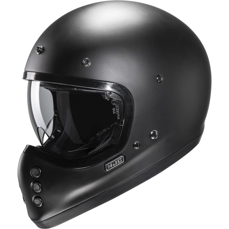 HJC V60 Solid halbflacher Integralhelm Motorrad schwarz