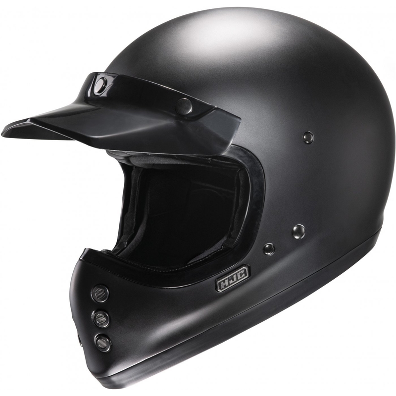 HJC V60 Solid halbflacher Integralhelm Motorrad schwarz