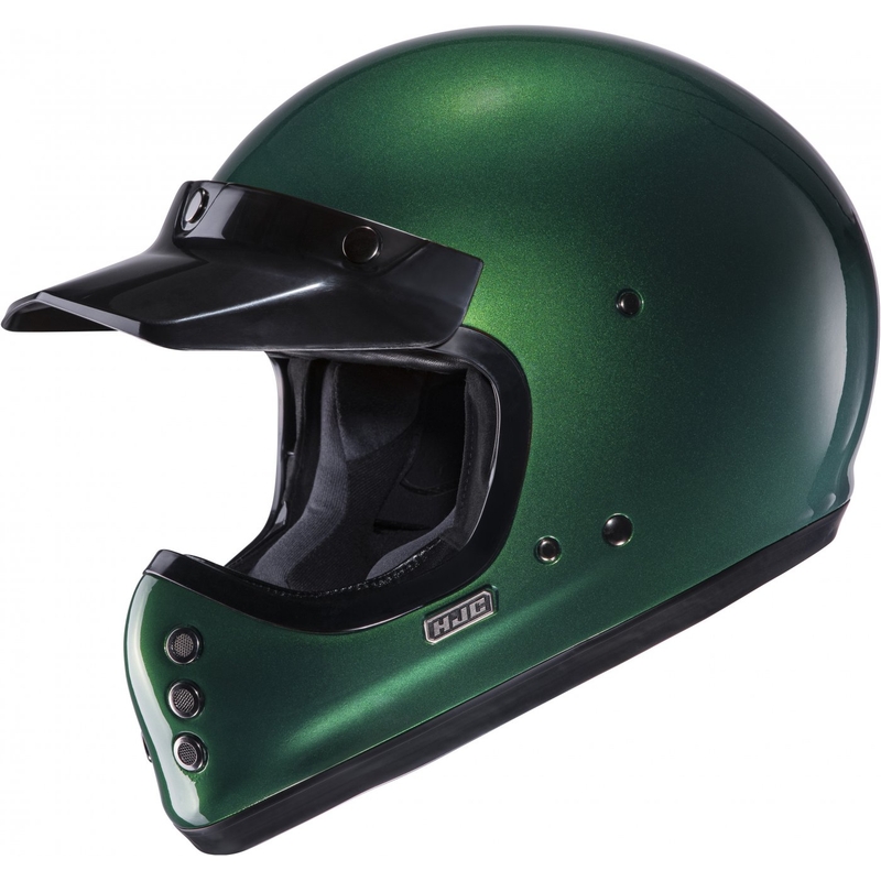 Integralhelm für Motorradfahrer HJC V60 Solid tiefgrün