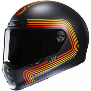 Integralhelm Motorrad HJC V10 Foni MC1SF schwarz-rot-orange