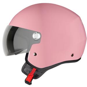NEXX Y.10 Stiletto Motorradhelm mit offenem Gesicht, Pastellrosa
