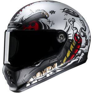 HJC V10 Vatt MC1 Integralhelm Motorrad schwarz-silber