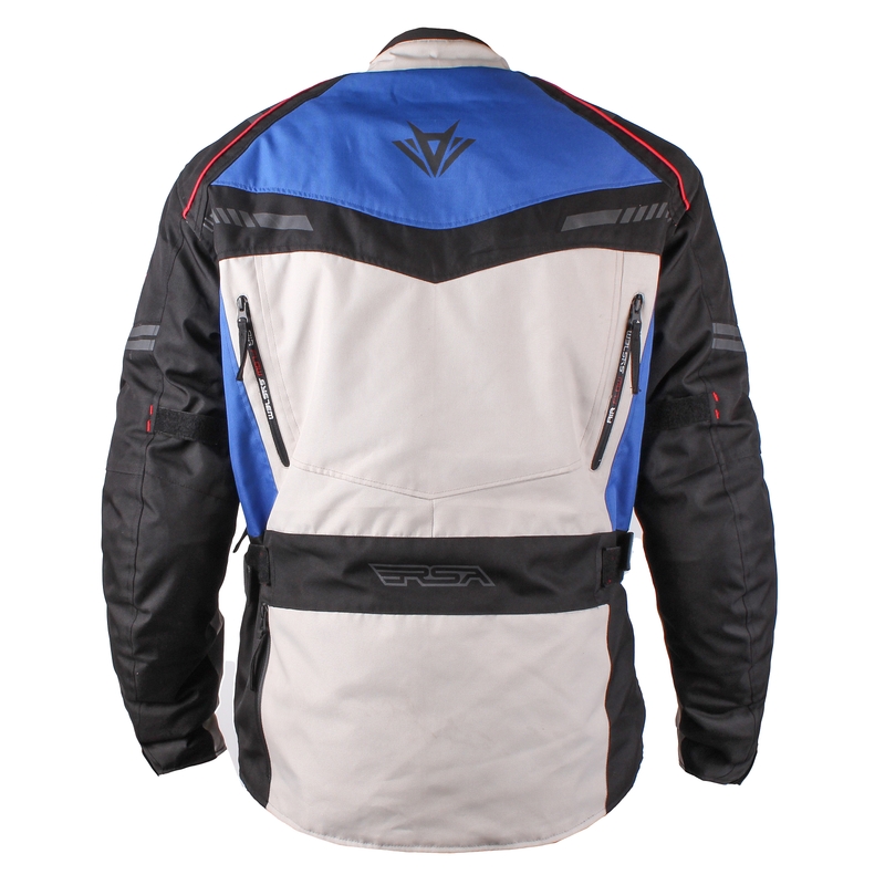 Motorradjacke RSA Technit grau-schwarz-blau Ausverkauf