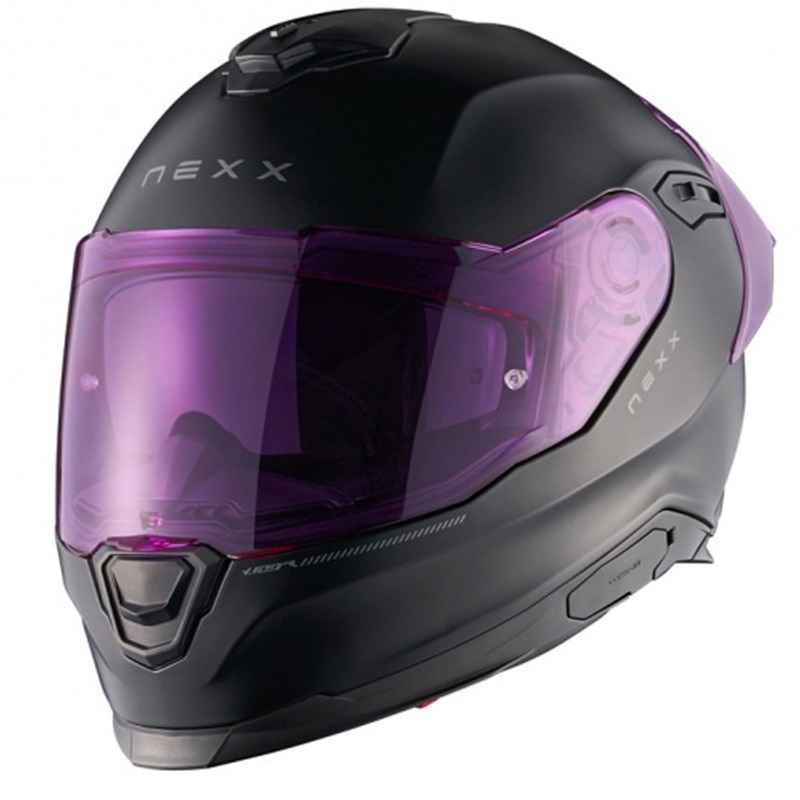 Integralhelm Motorrad NEXX Y.100R Subsonic matt schwarz-pink