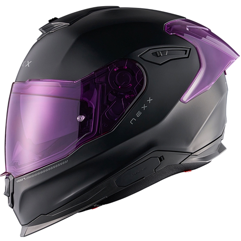 Integralhelm Motorrad NEXX Y.100R Subsonic matt schwarz-pink