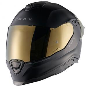 NEXX Y.100R Subsonic Integralhelm Motorrad matt schwarz-gold
